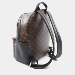 Louis Vuitton Discovery PM Brown Black Coated Canvas Leather Monogram Backpack Bag 