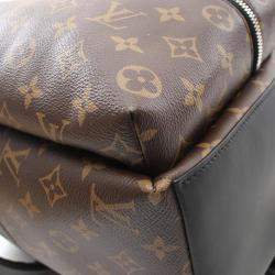Louis Vuitton Discovery PM Brown Black Coated Canvas Leather Monogram Backpack Bag 