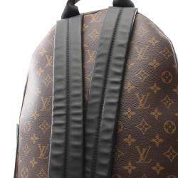 Louis Vuitton Discovery PM Brown Black Coated Canvas Leather Monogram Backpack Bag 