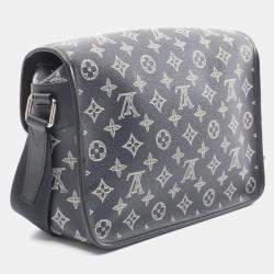 Louis Vuitton Pm Monogram Savannah Shoulder Bag Coated Canvas Leather Navy Blue