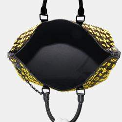 Louis Vuitton Keepall Triangle Yellow/Noir Monogram / Toughtage Size 50