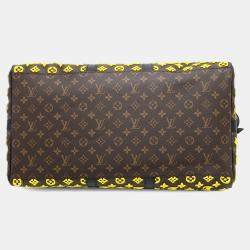 Louis Vuitton Keepall Triangle Yellow/Noir Monogram / Toughtage Size 50