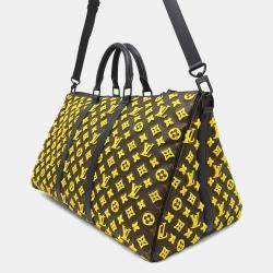 Louis Vuitton Keepall Triangle Yellow/Noir Monogram / Toughtage Size 50