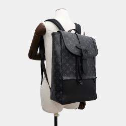 Louis Vuitton Saumur Backpack Noir Monogram Eclipse