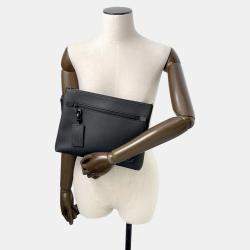Louis Vuitton Take Off Pouch Noir Grain Leather