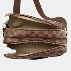 Louis Vuitton Reporter Beige Damier Ebene Canvas Size Pm