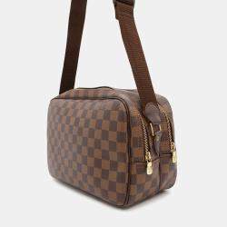 Louis Vuitton Reporter Beige Damier Ebene Canvas Size Pm