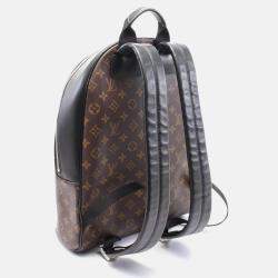 Louis Vuitton Josh Nv Monogram Macassar Backpack Coated Canvas Leather Brown Black