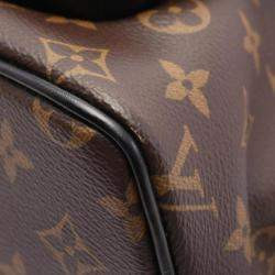 Louis Vuitton Josh Nv Monogram Macassar Backpack Coated Canvas Leather Brown Black