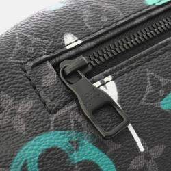 Louis Vuitton Monogram Eclipse Discovery Bum Bag Pm Graffiti Design Black Canvas Body