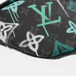 Louis Vuitton Monogram Eclipse Discovery Bum Bag Pm Graffiti Design Black Canvas Body