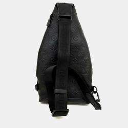 Louis Vuitton Black Coated Canvas Shadow Duo Slingback