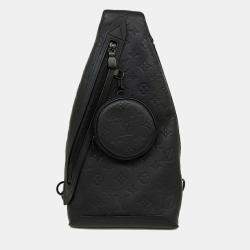 Louis Vuitton Black Coated Canvas Shadow Duo Slingback