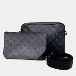 Louis Vuitton Grey Canvas and Leather Eclipse Trio Messenger bag