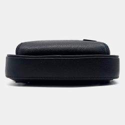 Louis Vuitton Black Leather Taiga Avenue Slingback