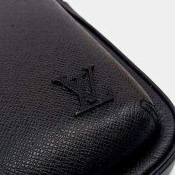 Louis Vuitton Black Leather Taiga Avenue Slingback