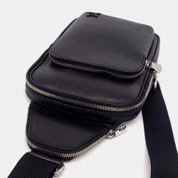 Louis Vuitton Black Leather Taiga Avenue Slingback