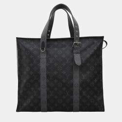 Louis Vuitton New Cabas Zippe Bag Reverse Monogram Eclipse Canvas GM