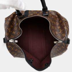 Louis Vuitton Keepall Bandoulière 45 Brown Monogram Macassar Canvas Bag