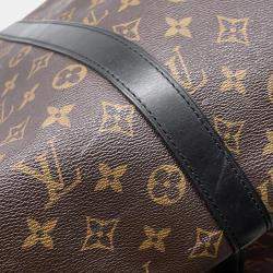 Louis Vuitton Keepall Bandoulière 45 Brown Monogram Macassar Canvas Bag