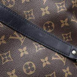 Louis Vuitton Keepall Bandoulière 45 Brown Monogram Macassar Canvas Bag
