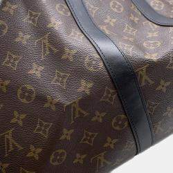 Louis Vuitton Keepall Bandoulière 45 Brown Monogram Macassar Canvas Bag