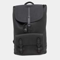 Louis Vuitton Christopher Slim Noir Taurillon Leather Backpack
