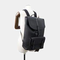 Louis Vuitton Christopher Slim Noir Taurillon Leather Backpack