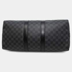 Louis Vuitton Keepall Bandoulière 45 Noir Damier Graphite Canvas Bag