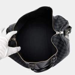 Louis Vuitton Keepall Bandoulière 45 Noir Damier Graphite Canvas Bag