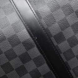Louis Vuitton Keepall Bandoulière 45 Noir Damier Graphite Canvas Bag