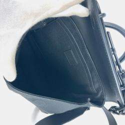 Louis Vuitton Taurillon Monogram Steamer Pm Bag Crossbody Handbag Leather Noir Black