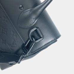 Louis Vuitton Taurillon Monogram Steamer Pm Bag Crossbody Handbag Leather Noir Black