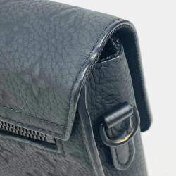 Louis Vuitton Monogram Taurillon S Lock Briefcase Tote Bag Business Handbag Leather Noir Black