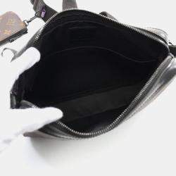 Louis Vuitton Trio Shoulder Bag Coated Canvas Leather Monogram Macassar Brown Black Purple