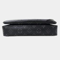 Louis Vuitton Bag Shoulder Monogram Eclipse Trio Black Gray