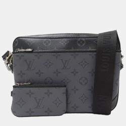 Louis Vuitton Bag Shoulder Monogram Eclipse Trio Black Gray