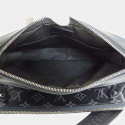 Louis Vuitton Bag Shoulder Monogram Eclipse Trio Black Gray