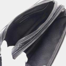 Louis Vuitton Alpha Shoulder Bag Coated Canvas Leather Monogram Eclipse Black