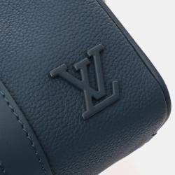 Louis Vuitton Keepall XS Aerogram Blue Taurillon Leather Handbag