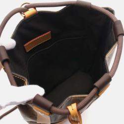 Louis Vuitton X Nigo Randonne Shoulder Bag Coated Canvas Leather Monogram Stripe Brown