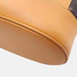 Louis Vuitton X Nigo Randonne Shoulder Bag Coated Canvas Leather Monogram Stripe Brown