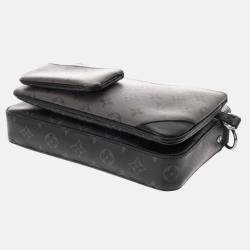 Louis Vuitton Monogram Eclipse Trio Black/Grey Canvas Shoulder Bag