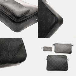Louis Vuitton Monogram Eclipse Trio Black/Grey Canvas Shoulder Bag