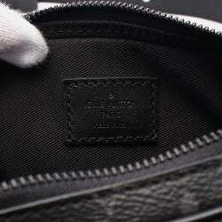 Louis Vuitton Alpha Wearable Wallet Nv Monogram Eclipse Shoulder Bag Coated Canvas Leather Black
