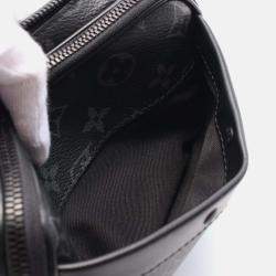 Louis Vuitton Alpha Wearable Wallet Nv Monogram Eclipse Shoulder Bag Coated Canvas Leather Black