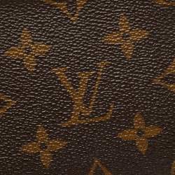 Louis Vuitton Monogram Macassar Canvas Money Clip Bifold Wallet