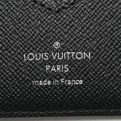 Louis Vuitton Monogram Macassar Canvas Money Clip Bifold Wallet