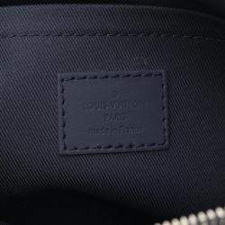 Louis Vuitton Fastline Navy Leather Aerogram Shoulder Bag 