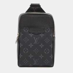 Louis Vuitton Outdoor Sling Bag Noir Monogram Eclipse Taiga Leather